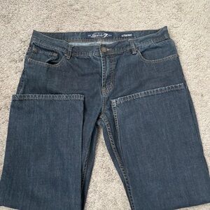 Seven7 Jeans Mens 38x30 Blue Straight Leg Stretch Jeans